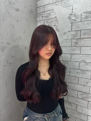 ロング カラー 韓国レイヤーカット/ 🩶HARUKA🩶のヘアスタイル