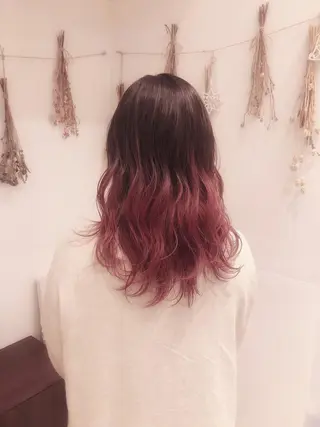 セミロング カラー はだゆうき @hadadan08のヘアスタイル