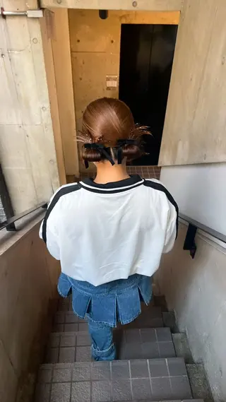 ミディアム ヘアアレンジ MINX　長池 陽菜🎀のヘアスタイル