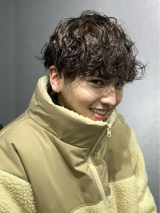 ミディアム パーマ メンズ est-r.Fukuoka所属・マエダルイ🫧 韓国ヘア🫧博多のヘアスタイル