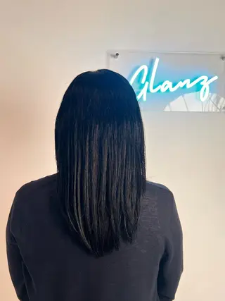 ロング カラー GLANZ 帆乃香のヘアスタイル