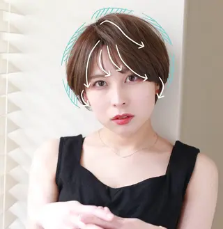 ショート パーソナルカラー診断 /伏見/赤坂 茉央のヘアスタイル