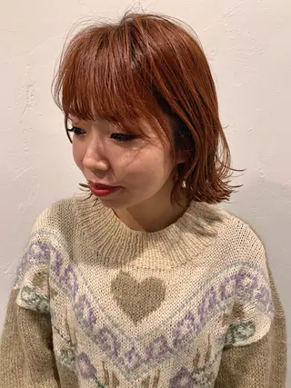 ミディアム ピンクベージュ/新潟 万代/高橋桃葉🍑のヘアスタイル