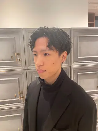 ショート パーマ メンズ vetica所属・フジヤ サイタのヘアスタイル