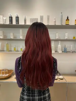 ロング カラー HITOMI 福岡ボブのヘアスタイル