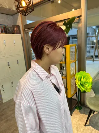 ショート C’LD hair produce /シールドヘア所属・モテ髪/ボブ/ショー ト/アダチフウトのヘアスタイル