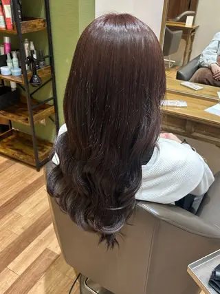 ロング カラー 林 玲美のヘアスタイル