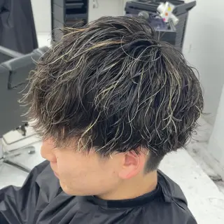 ミディアム カラー パーマ メンズ 【柏メンズパーマ職人 】店長　KAZUMAのヘアスタイル