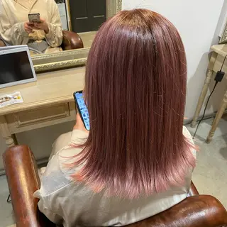 ミディアム カラー 石川 雅のヘアスタイル