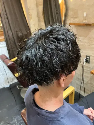 パーマ メンズ メンズ特化/パーマ/ フェードWATARUのヘアスタイル