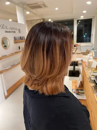 ミディアム カラー TRICCA 銀座所属・奏羽　"メンズ ・パーマ・ショート"のヘアスタイル