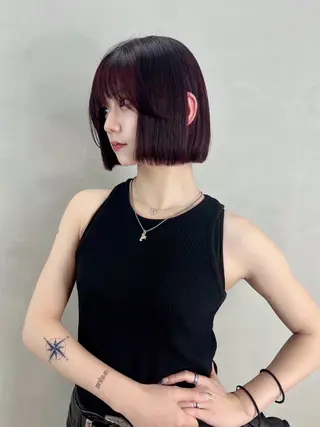 ショート 銀座/韓国/ワンホン 🤍艶髪🖤nahoのヘアスタイル