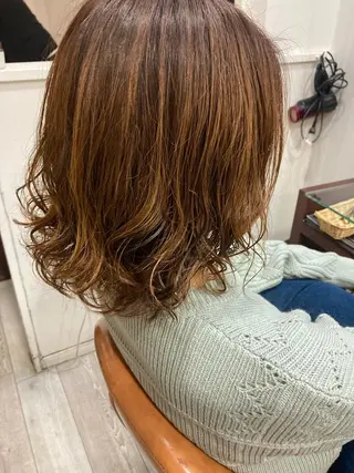 ショート パーマ 中川 湖稀のヘアスタイル