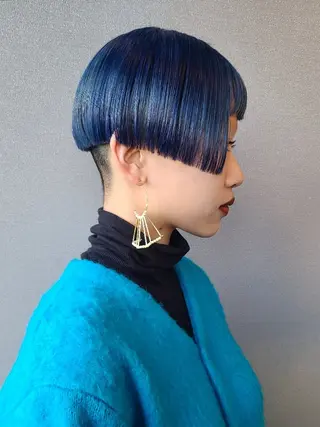 ショート カラー yolo.所属・夜特化型ヘアサロン 𓃱yolo.タナベのヘアスタイル