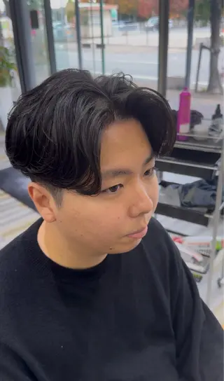 ショート パーマ メンズ 【メンズ特化】岩瀬 武【メンズパーマ】のヘアスタイル