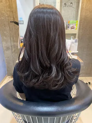 セミロング カラー 立川🤍韓国ヘア/ レイヤー🇰🇷🖤のヘアスタイル