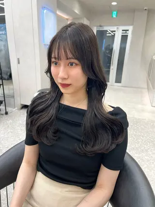 ロング 地毛風縮毛矯正 ☘️松井　傑のヘアスタイル
