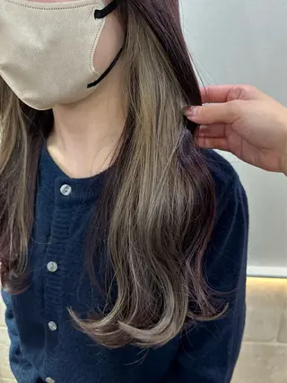 ロング カラー Rinka/梅田/ 透け感カラー🤎のヘアスタイル