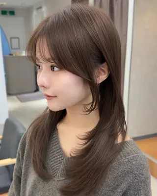 ロング カラー ヘアアレンジ ⭐️ショート/ボブ/ 艶カラー/りょうがのヘアスタイル