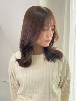 ロング カラー ヘアアレンジ maoブリーチ無し 似合わせカラーのヘアスタイル