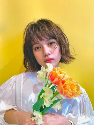 ミディアム カラー Viot 銀座 樋口 桃佳のヘアスタイル