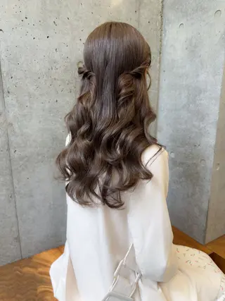 セミロング カラー パーマ ヘアアレンジ 美髪改善/レイヤー カット🫧辻未侑のヘアスタイル