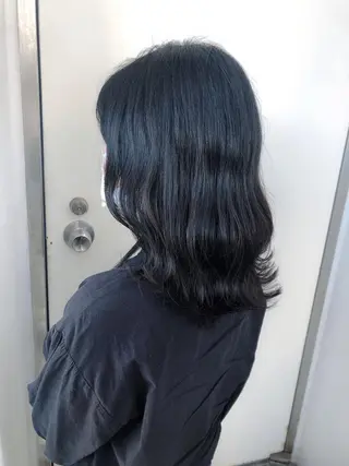 ミディアム カラー 韓国🇰🇷レイヤー 映える顔周り🩷のヘアスタイル