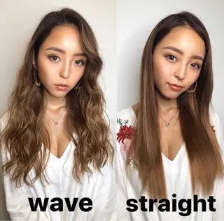 ロング salowin 原宿 aroa所属・韓国／ハッシュカット ／透明感カラー／金野のヘアスタイル