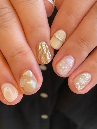 ネイル 𓂃toi. 儚げnuanceのネイルデザイン