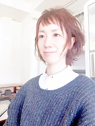 ミディアム nishimura makotoのヘアスタイル