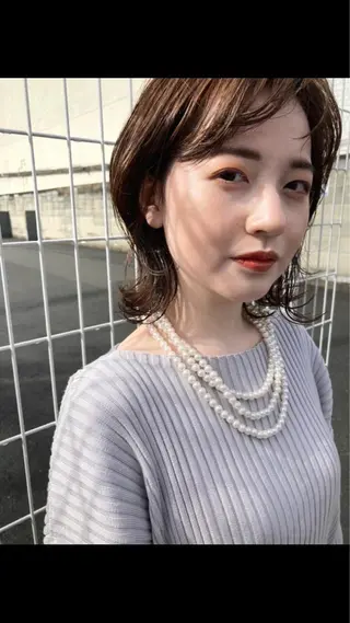 ミディアム 田中 あかねのヘアスタイル