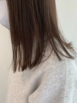 ミディアム カラー パーマ ヘアアレンジ 加藤 綾華のヘアスタイル