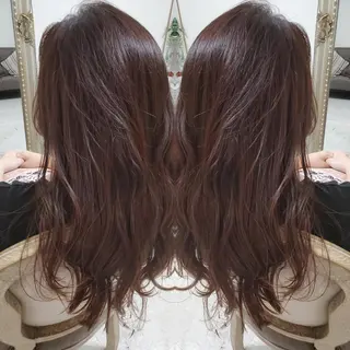 カラー ロング ヘアアレンジ See by merのマツエク・マツパデザイン