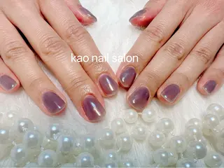 ネイル kao nail マグネット/長さだしのネイルデザイン