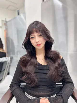 ロング LOMKH所属・レイヤー/エクステ /縮毛矯正/タツヤのヘアスタイル
