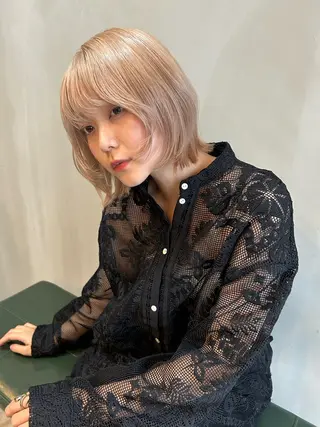 ショート カラー ショート/ボブ専門 宮脇美奈/南船場のヘアスタイル