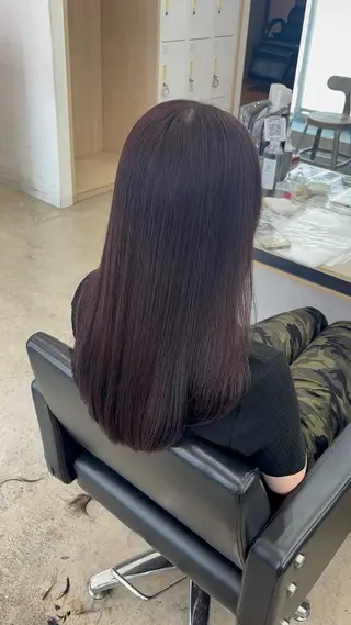 ロング カラー 🪽髪質改善ストレー ト🤍美羽🤍のヘアスタイル