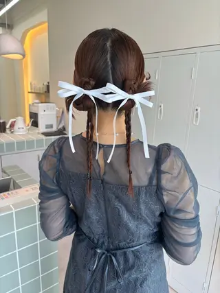 ヘアアレンジ 広島/わかな/ヘア セット/オリーブのヘアスタイル