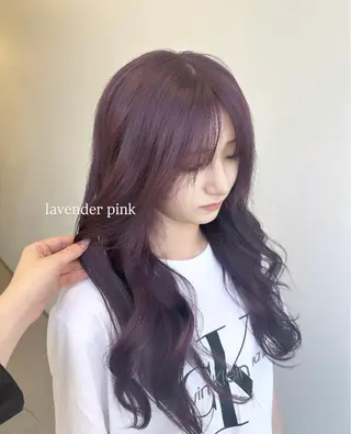 ロング 韓国レイヤー 🩶丸岡優里のヘアスタイル