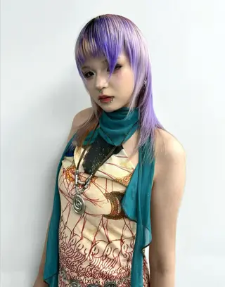 ミディアム カラー デザインカラー⭐︎★ 🐆hyoma🐆のヘアスタイル