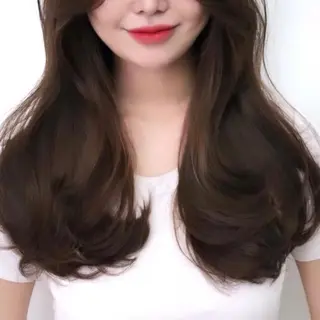 セミロング 韓国くびれレイヤー 🇰🇷はづきのヘアスタイル