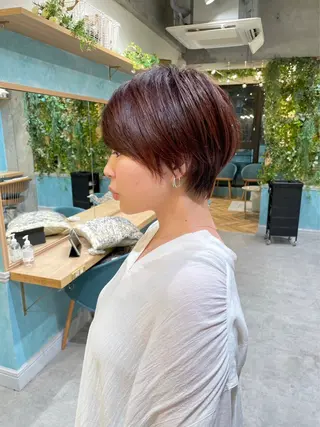 ショート カラー パーマ ショート特化/ 似合わせカット/高津のヘアスタイル