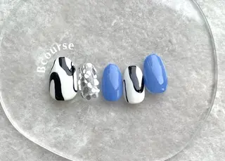 ネイル 0203ムニムサン 💙Sayakaのネイルデザイン