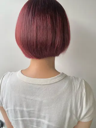 ショート カラー フジイ カズキのヘアスタイル