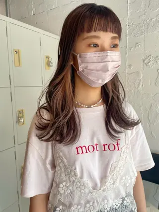 ロング カラー ヘアアレンジ satsuki 暖色・ブラウンカラーのヘアスタイル