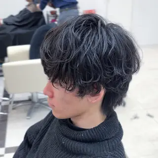 ショート パーマ メンズ SALOWIN名古屋Suite店所属・名古屋のメンズ特化 美容師/わたるのヘアスタイル