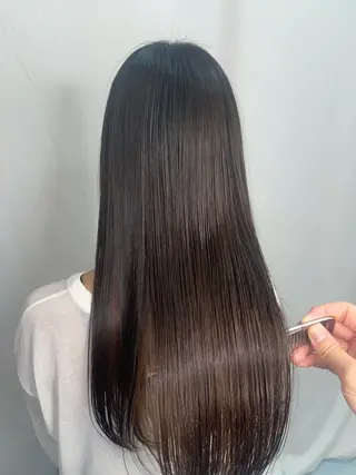 ロング 髪質改善/縮毛矯正 /ブリーチ矯正/岡部のヘアスタイル
