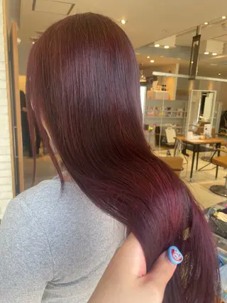 ロング カラー 艶ハイトーン👑♡ NATSUKIのヘアスタイル