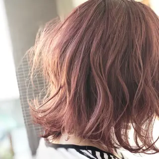 ミディアム カラー イケダ ハルカのヘアスタイル