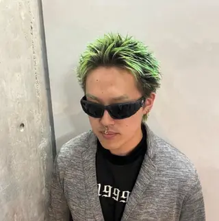 ショート カラー パーマ メンズ 🔥スパイキー 特化🔥菊水皐暉🔥のヘアスタイル